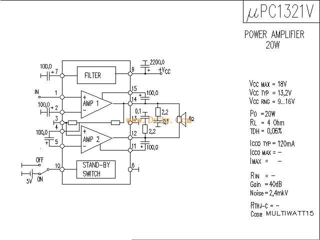 upc1321功放電路圖