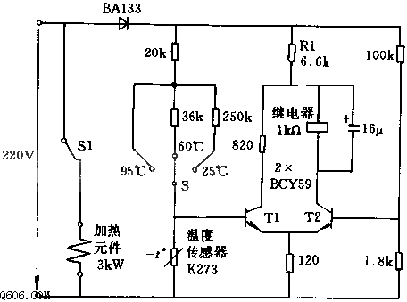 电加热保温箱电路图图片