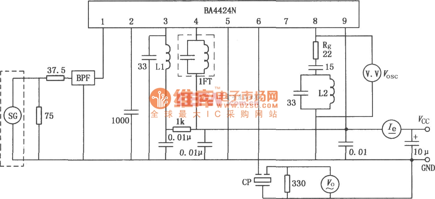 ba4424n fm收音機調諧器電路圖