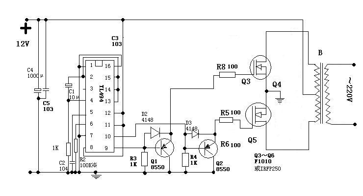 tl494逆变器后级电路图图片