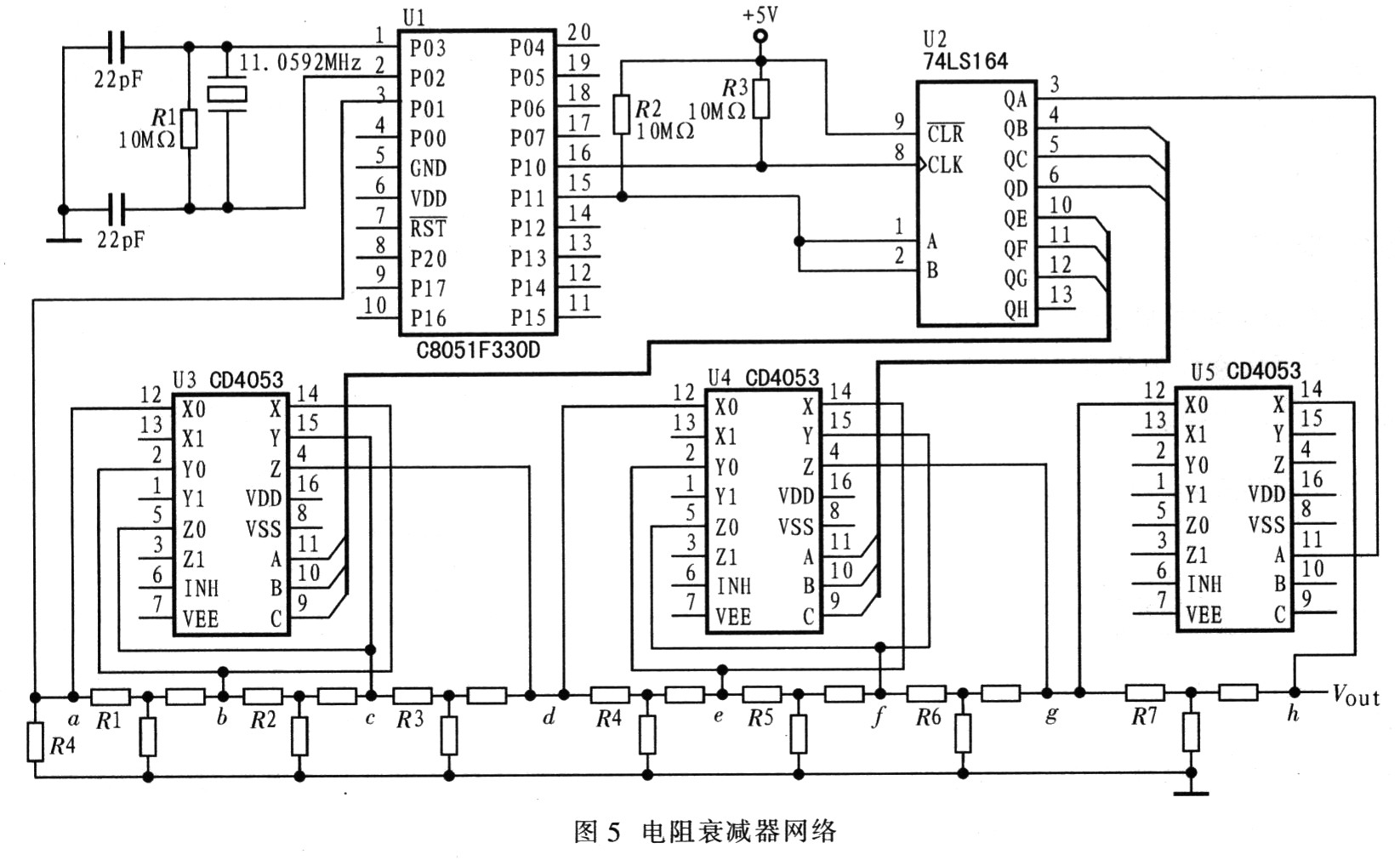 基于8051f单片机的数字音频信号源的幅度控制