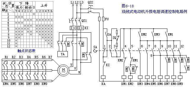 龙门吊调速电阻接线图图片