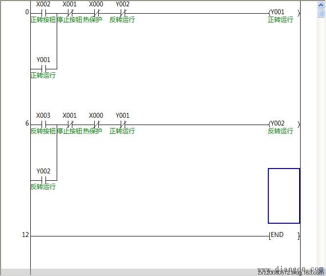 正反转plc梯形图图片