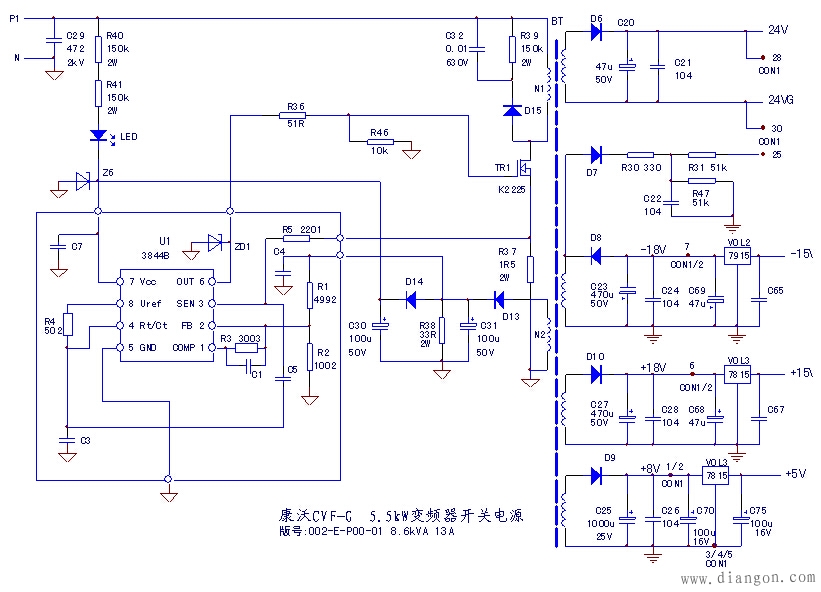 康沃變頻器開關電源屢燒18v穩壓管的幕後真兇解決方案華強電子網