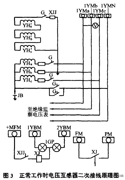 三相电压互感器接线图图片