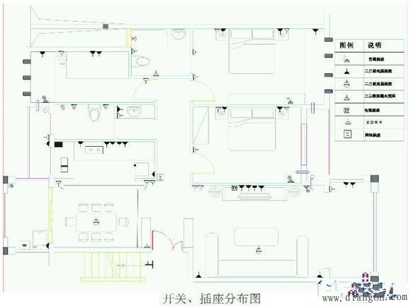 家裝開關插座接線示意圖解決方案華強電子網