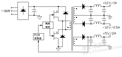 双管反激电路图片