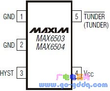 MAX6504 引脚图