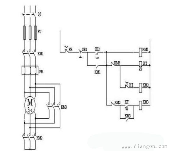 交流接觸器電機正反轉電路原理圖解解決方案華強電子網