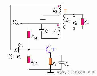 变压器反馈式振荡电路图片