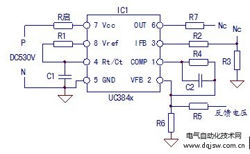 變頻器上電檢測開關電源uc384x振盪芯片好壞的方法