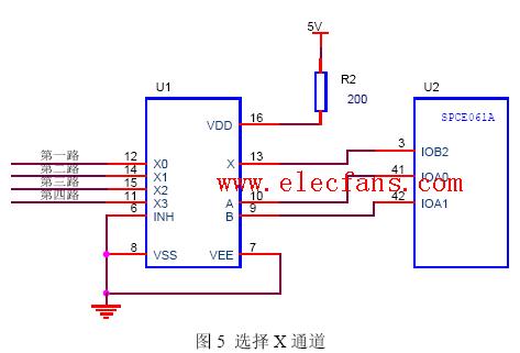 cd4052典型應用電路及電路原理圖