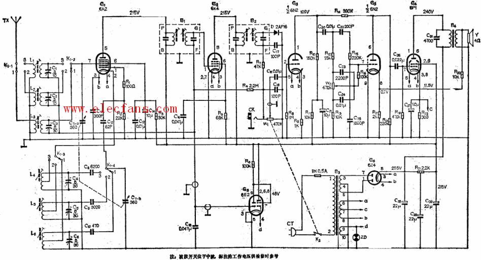 636单管收音机电路图图片