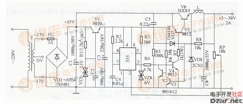 0-300v可调电源电路图图片