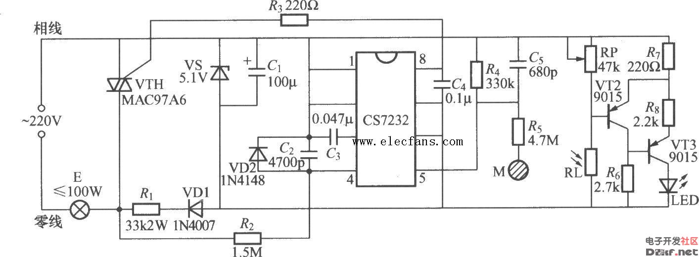 tc4011bp触摸灯电路图片