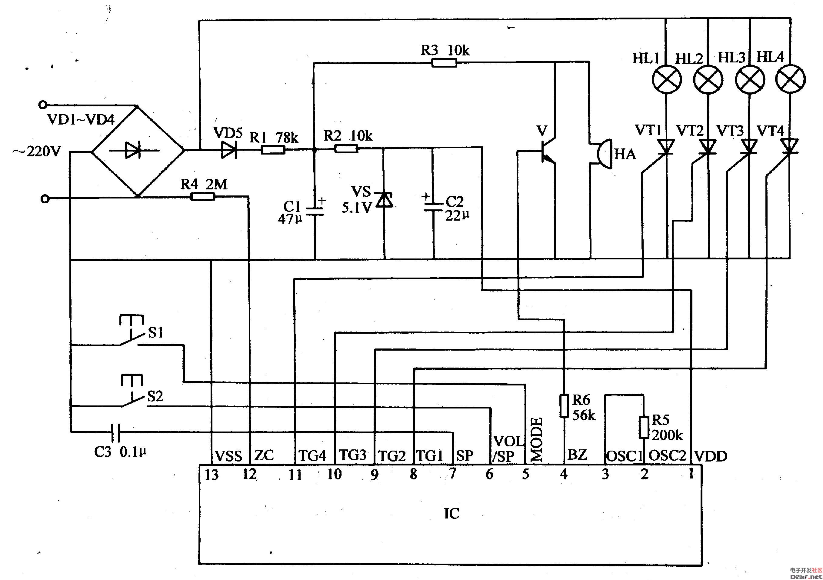 36v控制器电路原理图图片