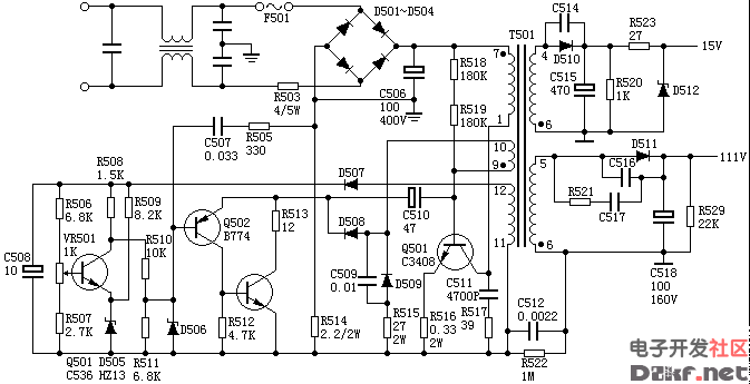 p1076p065电源电路图图片