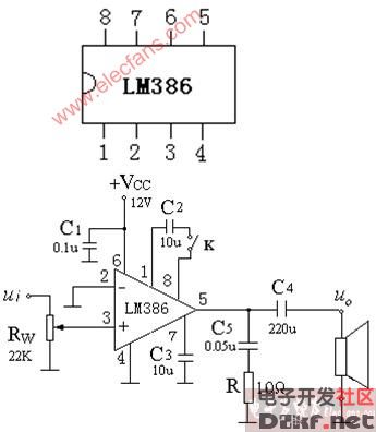 lm386音頻功放電路