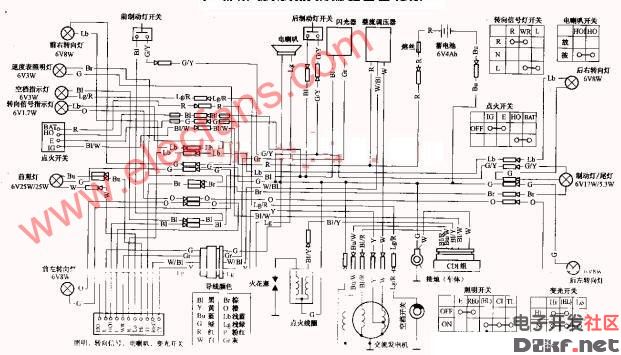 本田ca250点火器线路图图片