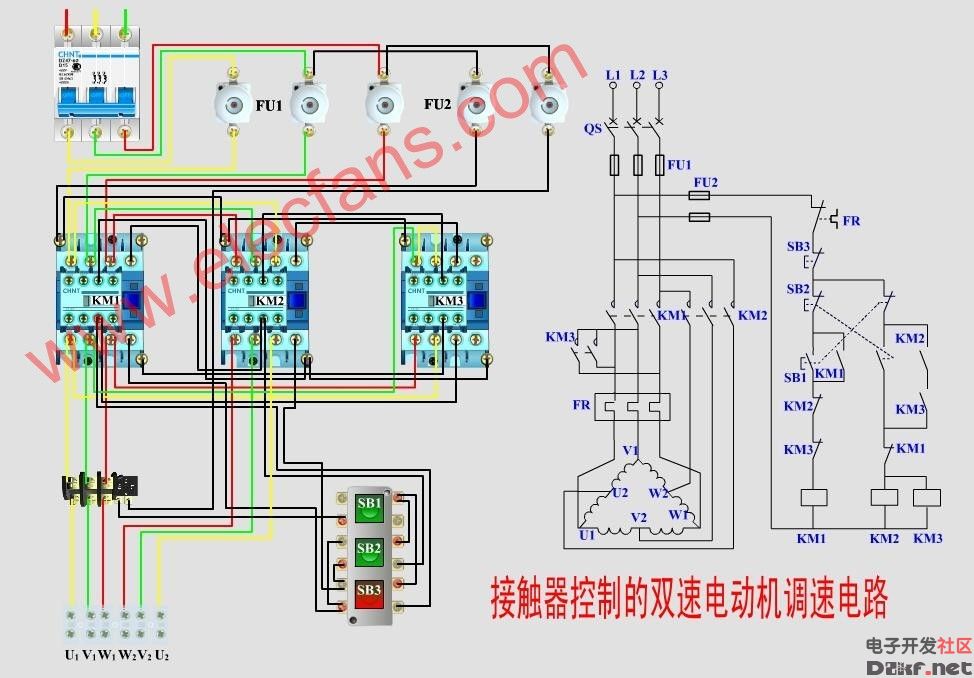 电机与调速器接线图图片