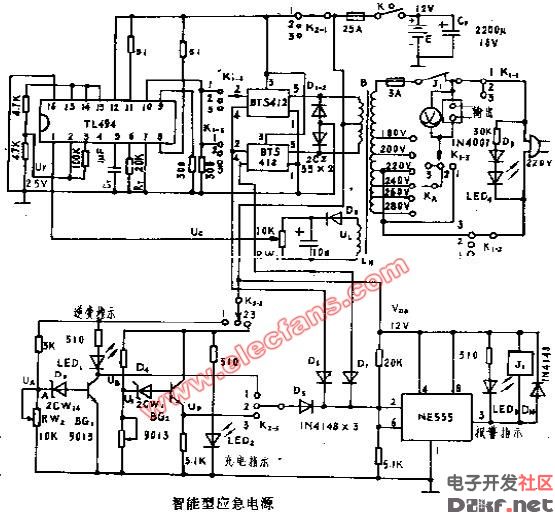 应急电源电路图图片