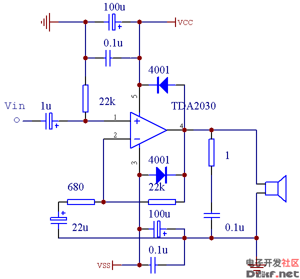 2只tda2003功放电路图图片