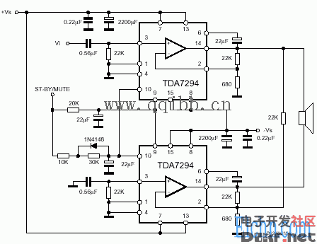tda7293标准电路图图片