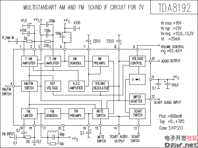 tda8192功放電路