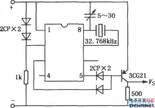 石英钟摇摆器电路图图片
