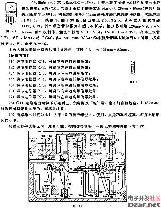 30W*2高保真功率放大器