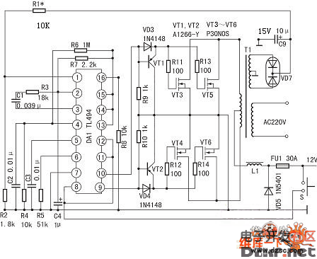 可以自動穩壓逆變器電路圖