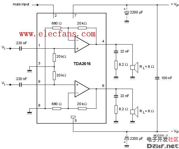 tda2616功放故障检修图片