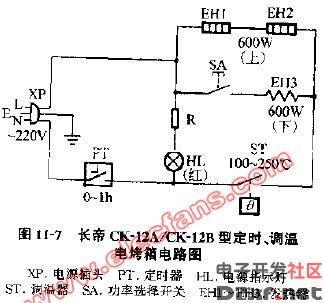 烤火炉调温开关电路图图片