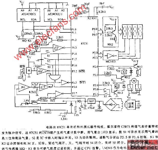 燃气表原理图图片