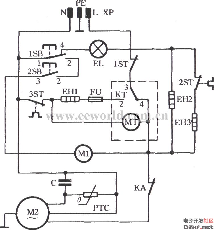 华凌BCDl82型电冰箱控制电路