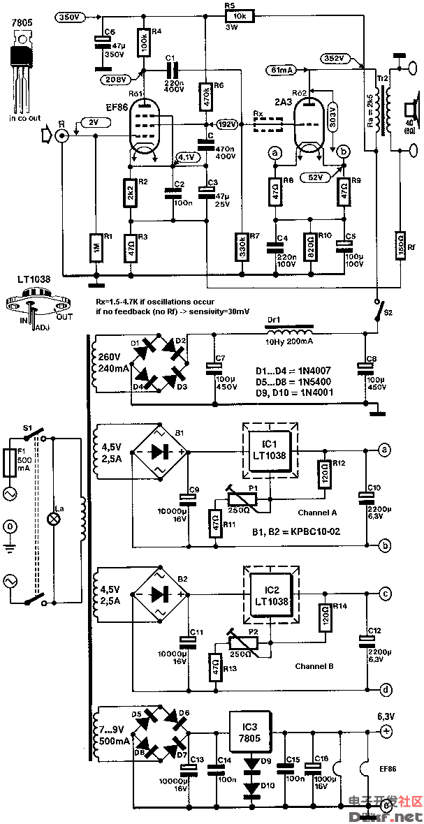 fu81胆机电路图图片