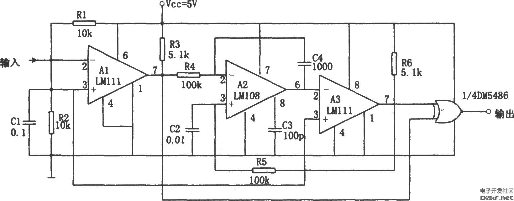 数字倍频器(lm108,lm111)