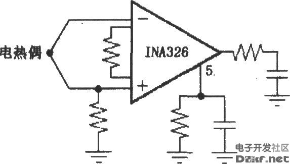 INA326／327提供偏流返回通路电路