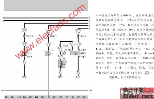 组合仪表控制单元,油位指示灯,油压指示灯,机油压力报警器,转速表