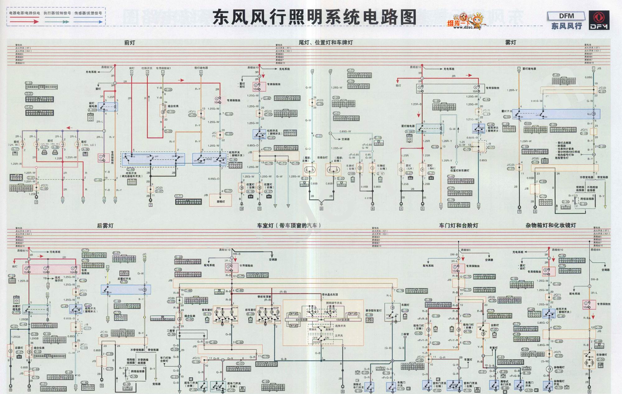 东风天龙小灯线路编号图片