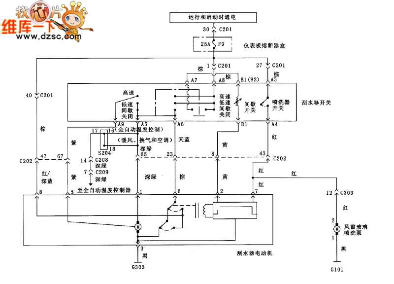 上海凯越舏水器和喷洗器电路图1