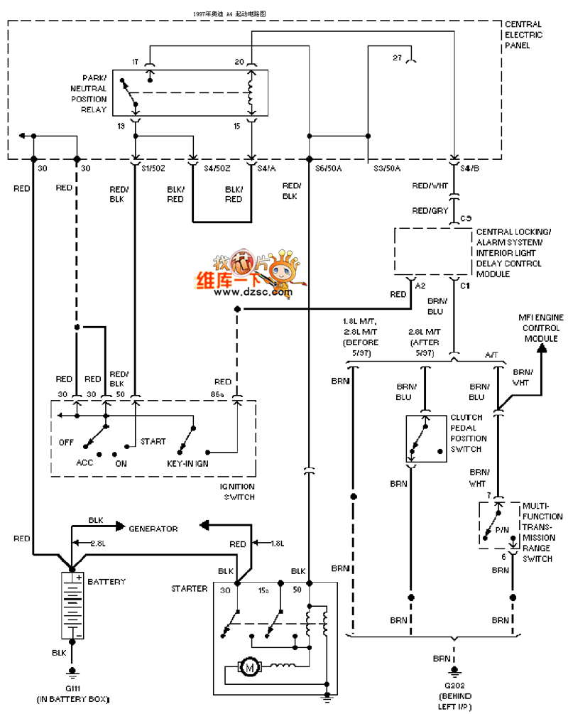 2004奥迪a4全车线路图图片