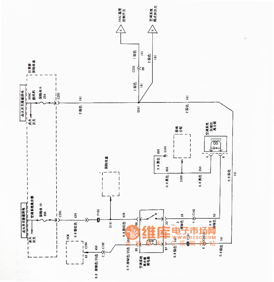 金杯阁瑞斯空调电路图图片