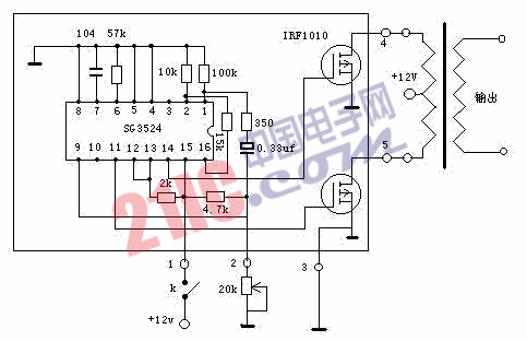 大功率高效逆变模块电路图