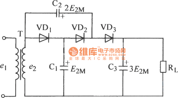 三倍压整流电路图