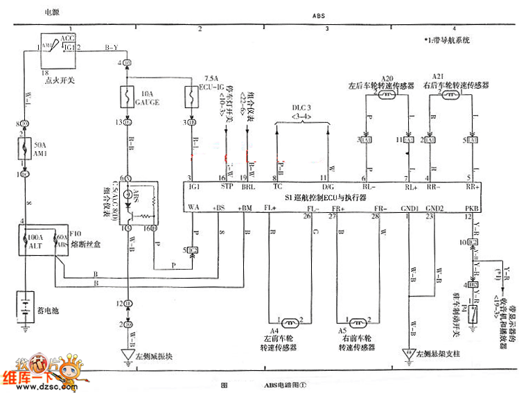 abs泵线路图图片