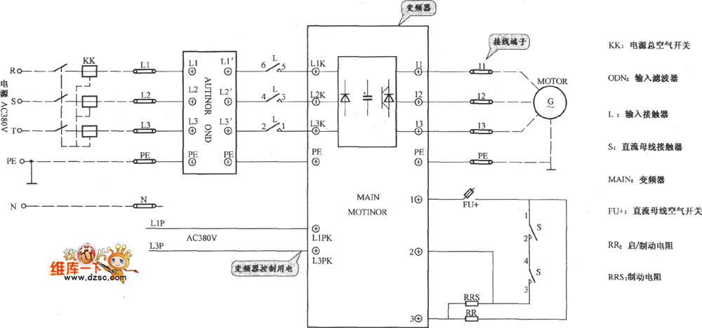 电梯迫降无源接线图图片