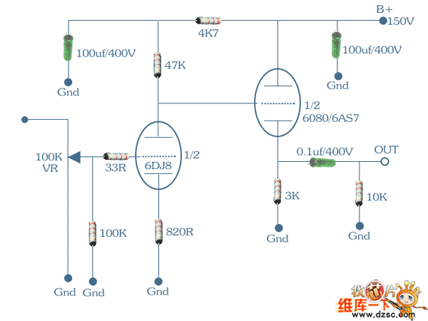 6DJ8前级电路图图片