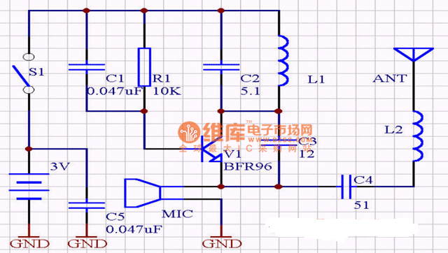 有线话筒电路图纸图片