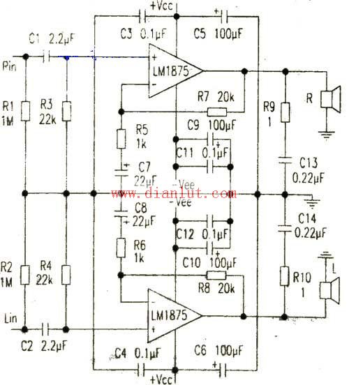 LM1815设计的功放电路